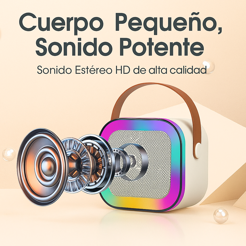 MINI PARLANTE RGB CON MICROFONO