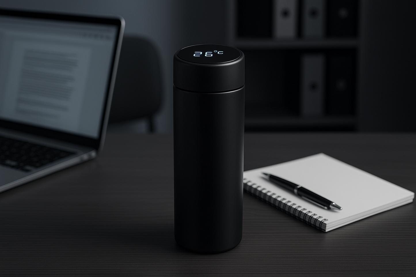 TAZA DE CAFÉ INTELIGENTE, INTERACTIVA TÁCTIL DE 500 ML CON PANTALLA.