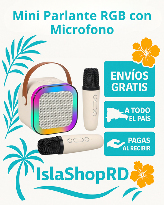 MINI PARLANTE RGB CON MICROFONO